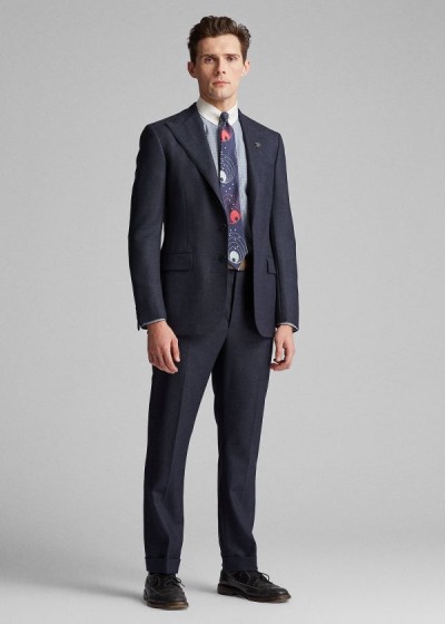 Blazer Ralph Lauren Wool Peak-Lapel Homem 59873-BAWG